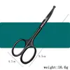 Tijeras de acero inoxidable para cejas tijeras de bordado tijeras de belleza rectas para pestañas herramienta hilo Tijeras de punta cabeza redonda tijeras de belleza
