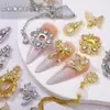 LZ Nueva Manicura de Corte Alto Joyería de Circonita Lazo Cinta Conservación del Color Lujo Ligero Blanco Cristalino Mariposa Diamante para Uñas Joyería