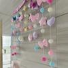 Falta de Accesorios para Cortina de Puerta de Nubes Perro Pudín Femenino Cortina Divisoria Sala de Estar Entrada Baño Decoración Dormitorio Cortina Colgante