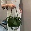 2024 Luojia Nuevo Bolso Flamenco* Bolso Nube Bolsa de la Suerte Nuevo Estilo Chino Bolso de Hombro Simple Bolso para Debajo del Brazo Versátil de Moda