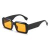 Gafas de sol cuadradas europeas y americanas con bloques de color Ciberpunk Ins Sin maquillaje Gafas de sol de moda transfronterizas