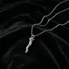 Nueva Cadena de Clavícula Simple y Única Corona de Chile de Moda Colgante de Acero Inoxidable Collar Joyería para Mujer Venta al por Mayor