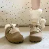 Botas de inverno estilo Birkenstock tudo incluído, nova coleção 2026, versáteis de sola plana, forradas com fleece, botas quentes de algodão para mulheres, botas de neve retrô