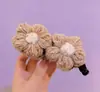 Pinza de Plátano de Flor de Hilo Vintage, Pinza Vertical para Mujer, Pinza de Garra para Cola de Caballo Alta en la Parte Posterior de la Cabeza de Otoño e Invierno, Pinza de Pelo Elegante Versátil