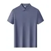 Camisa Polo Masculina com Adesivo Contínuo, Uniforme de Golfe Transfronteiriço, Roupas de Golfe com Proteção UV, Logotipo Personalizado
