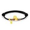 Pulsera de Cuerda con Dijes de Caballo Dorado al por Mayor para el Año del Caballo, Año del Zodiaco, Pulsera Trenzada Roja y Negra para Hombres y Mujeres