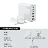 Cargador GaN de 135W en stock transfronterizo 3A3C multi-puerto Carga rápida PD QC3.0 cargador de escritorio