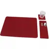 Mesa de Centro Transfronteiriça Faca e Garfo Feltro Utensílios de Mesa Tapete de Mesa Tapete Isolante Impressão de logotipo Hotel de Luxo Doméstico Jogo Americano de Feltro