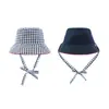 Sombrero de Pescador a Cuadros Retro Nuevo para Primavera y Otoño 2026 para Niñas, Sombrero Versátil de Moda para Niños