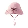 Gorro de Bebé Primavera y Otoño Delgado para Bebé Niña Recién Nacida Sombrero de Pescador Lindo de Princesa Sombrero de Cubeta Ajustable