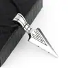 Colar masculino estilo japonês e coreano com ponta de lança, personalidade, tendência, casal legal, pingente de flecha, comprimento médio, pingente, estudante, joia de rua