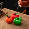 Porta-incienso en forma de nube de incienso de frutas transfronterizo, quemador de incienso creativo de resina, mascota de té, adorno hecho a mano, quemador de incienso, soporte para incienso