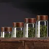 Frasco de Almacenamiento de Vidrio de Borosilicato Alto Botella de Vidrio de Grado Alimenticio Frasco Sellado para el Hogar Almacenamiento de Cocina Frasco Transparente para Almacenamiento de Snacks