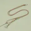 Colar Pingente Unilateral Lótus Corda Colar de Jade Corda Corrente para Clavícula Feminina Corda para Pendurar Contas Corda de Carga Alta Estoque Spot Atacado