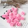 Directo de fábrica espuma de pe simulación flor flor de oso DIY accesorios cabeza de flor rosa corona falsa de boda venta al por mayor