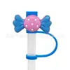 Novos acessórios para namoradas Tubo de sucção Manga Tampa de sucção Silicone Plugue de poeira Bonito Anime Party Straw Decoration Produtos transfronteiriços