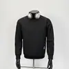 Sudadera de peso pesado con cuello redondo y manga larga para hombre, nueva de primavera y otoño, estilo Hong Kong, casual, holgada, versátil, moderna, top de color liso para invierno
