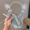 Diadema Super Hada Mariposa para Niñas Que No Daña el Cabello, Accesorio para el Cabello Estilo Bosque Lolita, Pinza para el Cabello de Niña, Diadema de Hada de las Flores