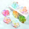 Flores da Primavera Desabrocham, Plumeria de Resina Estilo Antigo Spray-Pintada Multicolorida DIY Grampo de Cabelo Acessório de Cabelo Acessório de Flor Decoração de Capa de Celular