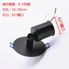 E27 Portalámparas Giratorio Universal Base de Hierro Cerámica Resistente a Altas Temperaturas Boca de Tornillo Universal Cabezal de Lámpara Simple Montaje Oculto/Superficial