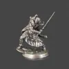 Figurilla de Cobre Blanco Sólido Estilo Mazmorra Medieval Héroe y Villano de Cobre para Decoración de Juego de Mesa