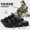 Sandalias de Pesca al Aire Libre para Hombre de Verano Nuevas de EVA con Suela Gruesa para Aumentar la Altura Resistentes al Desgaste Venta al por Mayor