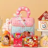 Caja de regalo para la celebración del primer mes y los 100 días del bebé, bolsa de regalo para niños, empaque de cumpleaños de un año, caja de dulces para recuerdo de fiesta, set portátil listo para usar