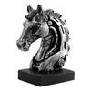 Adornos Creativos de Escultura de Cabeza de Caballo de Resina Punk, Artesanías, Sala de Estar, Estudio, Arte de Escritorio de Oficina, Decoración Personalizada