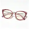 Gafas sin maquillaje anti luz azul, gafas con montura ojo de gato, gafas de lectura de alta definición estilo celebridad de internet, gafas de prescripción con montura negra Xiaohongshu