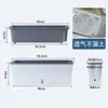 Maceta Rectangular Estrecha para Balcón, Repisa de Ventana, Maceta Estrecha para Cultivo de Verduras, Maceta Suculenta para Jardinería Casera, Maceta de Autoriego para Cebollas