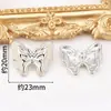 Botones metálicos de colores botones con forma de mariposa pintados al óleo botones decorativos para abrigo de lana gruesa botones para suéter botones para abrigo traje