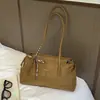 Bolsa de ombro grande de cor sólida retrô estilo coreano, nova tendência 2026 para trabalho e deslocamento, bolsa de mão tote personalizada