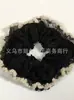 Elástico de Cabelo Scrunchie Listrado com Renda Estilo Coreano para Mulheres, Acessório de Cabelo Suave e Elegante, Elástico de Cabelo Scrunchie Estilo Coreano