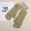 Guantes de Moda Cálidos y a Prueba de Frío de Nuevo Estilo Otoño e Invierno de Longitud Extendida, Estilo Casual Simple, Calentadores de Brazos