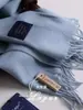 Versão avançada ~ versão lã de cordeiro! Cachecol de Lã Merino Australiana Cor Sólida Inverno Novo Estilo Cachecol para Casal