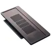 Bandeja de té rectangular de bambú color nogal mesa de té doméstica con drenaje simple moderno almacenamiento de agua y drenaje bandeja de burbujas secas de té