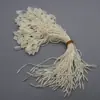 Cuerda para Etiqueta de Prenda, Cuerda de Poliéster para Inserción Única de Bolsa, Cuerda Cuadrada Blanca para Colgar, Cuerda Universal para Colgar, En Stock