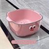 Lindo Artefacto de Lavado de Frutas de Doble Capa Mini Cesta Coladora Cocina Hogar Nuevo Lavable Arándano Exquisita Placa Pequeña para Frutas