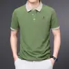 Camisa Polo Transfronteriza Camiseta de Manga Corta para Hombre Verano Cuello Solapa Bordado Camiseta Casual de Negocios Ropa para Hombre Venta Directa de Fábrica Agente