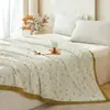 2026 Nuevo Estilo Tencel Encaje Verano Colcha Colcha de Aire Acondicionado 150X200cm Preludio Rosa