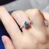 Anillos apilables de plata 925 con forma de corazón y moissanita de alta venta transfronteriza para mujer, anillos combinados apilables de lujo, juegos de anillos estilo europeo y americano al por mayor