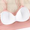Sutiã Camisola de Seda Gelada Sem Costura com Alça Fina nas Costas Lindo Peça Única para Cobrir o Peito Sem Aro com Base de Bojo para Mulheres