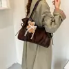 Bolso tote retro de gamuza para mujer, bolso de hombro grande de alta capacidad para ir al trabajo 2026, nueva colección de otoño, elegante y casual