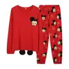 Suéter de Algodón Holgado para Primavera y Otoño para Niños y Niñas de Tallas Mediana y Grande Ropa de Casa Pijamas Pantalones de Manga Larga de Dibujos Animados para Adolescentes