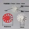Partes del Rotor de Motor Serie Escobillado, Aspas de Ventilador de Plástico, Aspas de Ventilador de Refrigeración con Diámetros Exteriores de 50, 60, 70, Ventiladores de Nylon