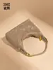2026 Nuevo Modelo de Primavera Bolso Bolsa para Lonchera Gamuza Mate Tejido Bajo el Brazo Bolso para Mujer Gran Capacidad Hombro Único Bolso Cruzado