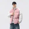 Chaqueta de Algodón con Cuello Alto para Hombre Tendencia Invierno Cortavientos Forro Polar Algodón Engrosado Abrigo Pareja Chaqueta Acolchada Gruesa de Algodón Superior Hombre