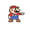 Broche de Desenho Animado Super Mario Insígnia de Metal Criativa Desenho Animado Estiloso Estilo Japonês Estilo Pixel Acessórios para Roupas Cogumelo