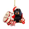 Produtos Novos Transfronteiriços Série Dachshund de Natal Decorações de Árvore de Natal Mochila de Carro Penduricalhos Decorações de Casa