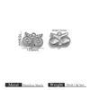 Colgante de Animal Jirafa Pingüino de Acero Inoxidable Transfronterizo Europeo y Americano Chapado en Oro de 18K Accesorios de Joyería Colgante DIY Collar